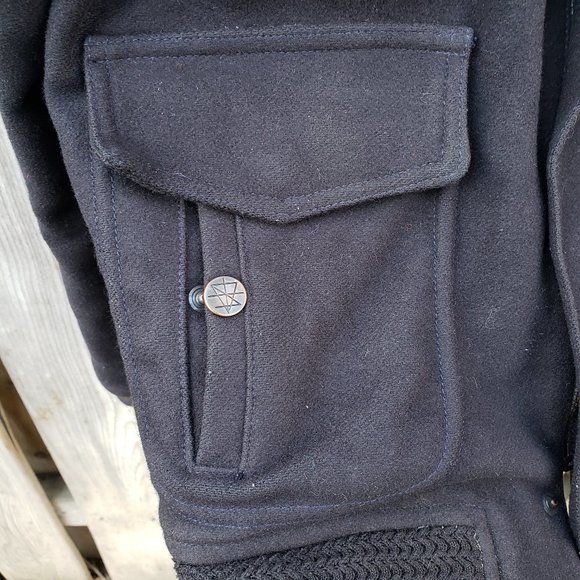 Surface to Air black wool men's bomber jacket - size S - Picture 6 of 11